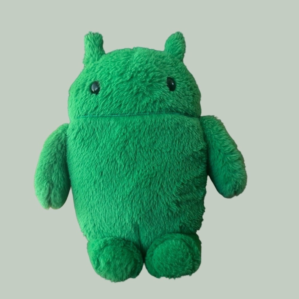 Google Android Bugdroid Plush Green Faux Fur Robot Mascot Official Merch
12" EUC